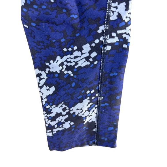 Nike Dri Fit Cropped Leggings Blue Athletic Workout GUC Women's Size S - Picture 5 of 11